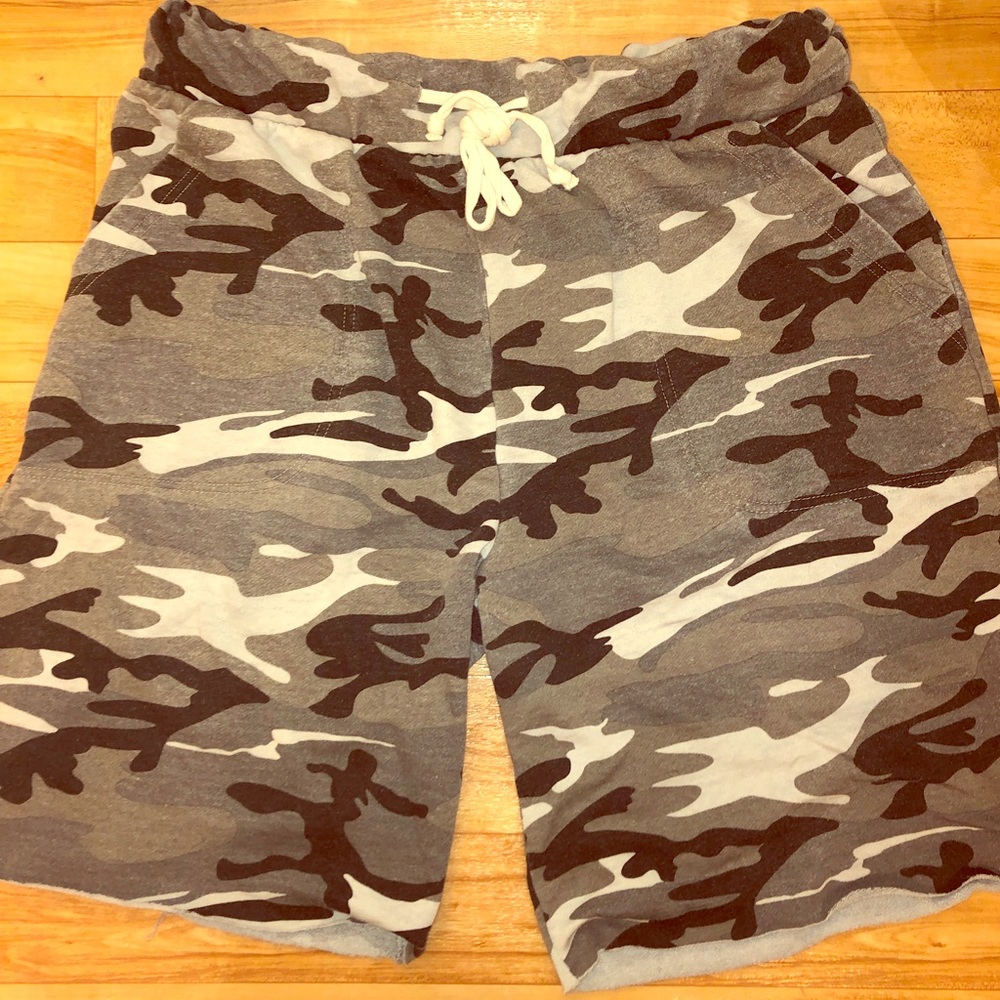 🚹 Alt Apparel ❄️Snow Camo Drawstring Shorts,SOFT!